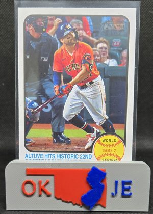 Jose Altuve 2022 Heritage Base No 206 (Game 2 HR)
