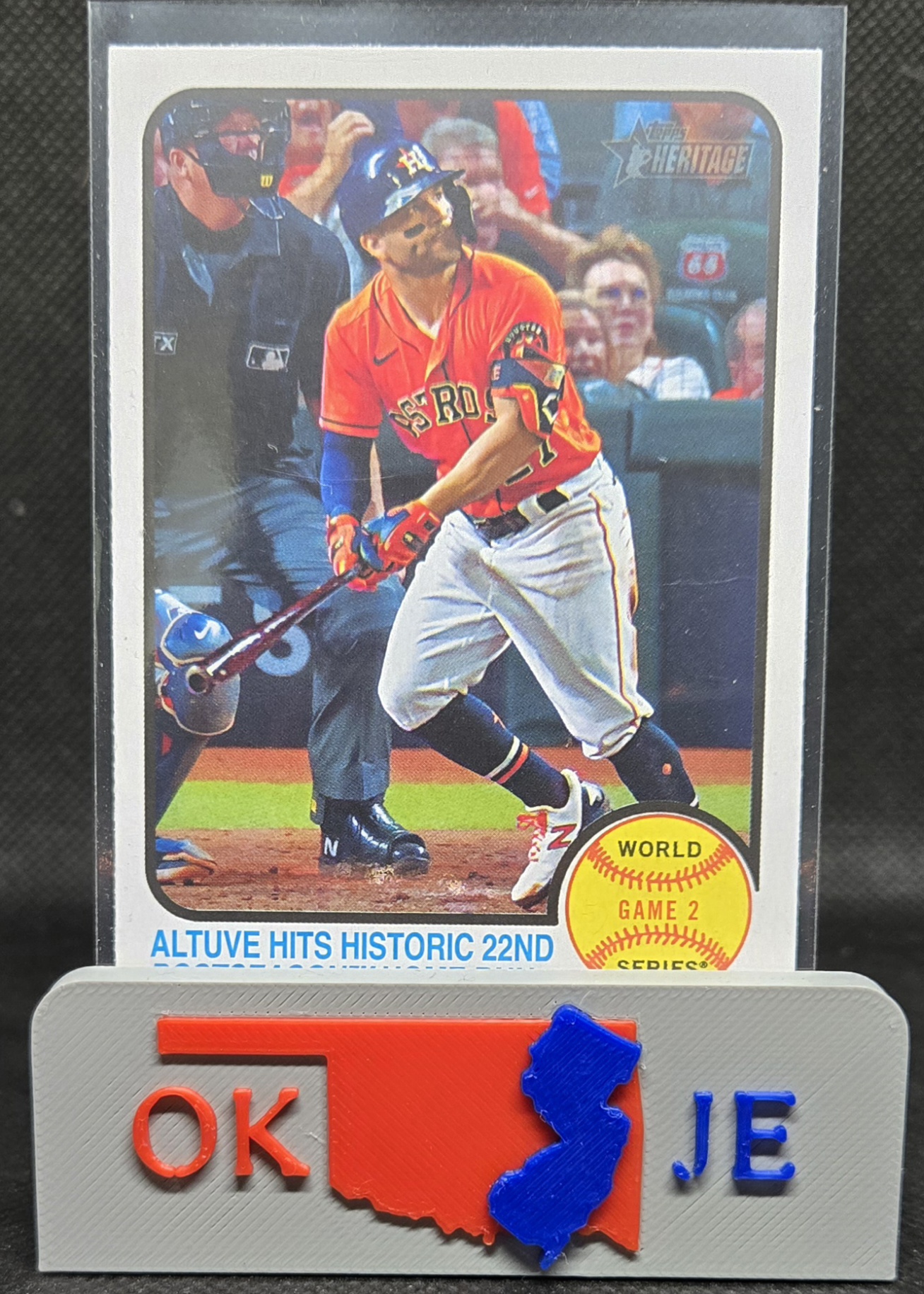 Jose Altuve 2022 Heritage Base No 206 (Game 2 HR)