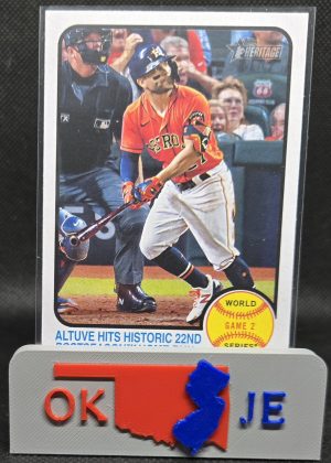 Jose Altuve 2022 Heritage Base No 206 (Game 2 HR)