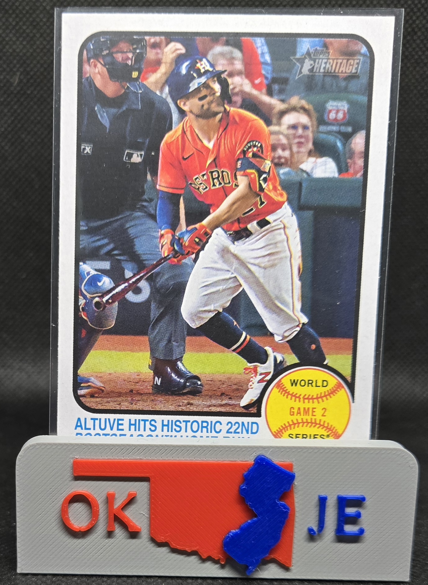 Jose Altuve 2022 Heritage Base No 206 (Game 2 HR)