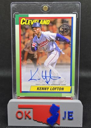 Kenny Lofton 2025 Series 1 Gold /50 On-Card Auto No 90A-KL