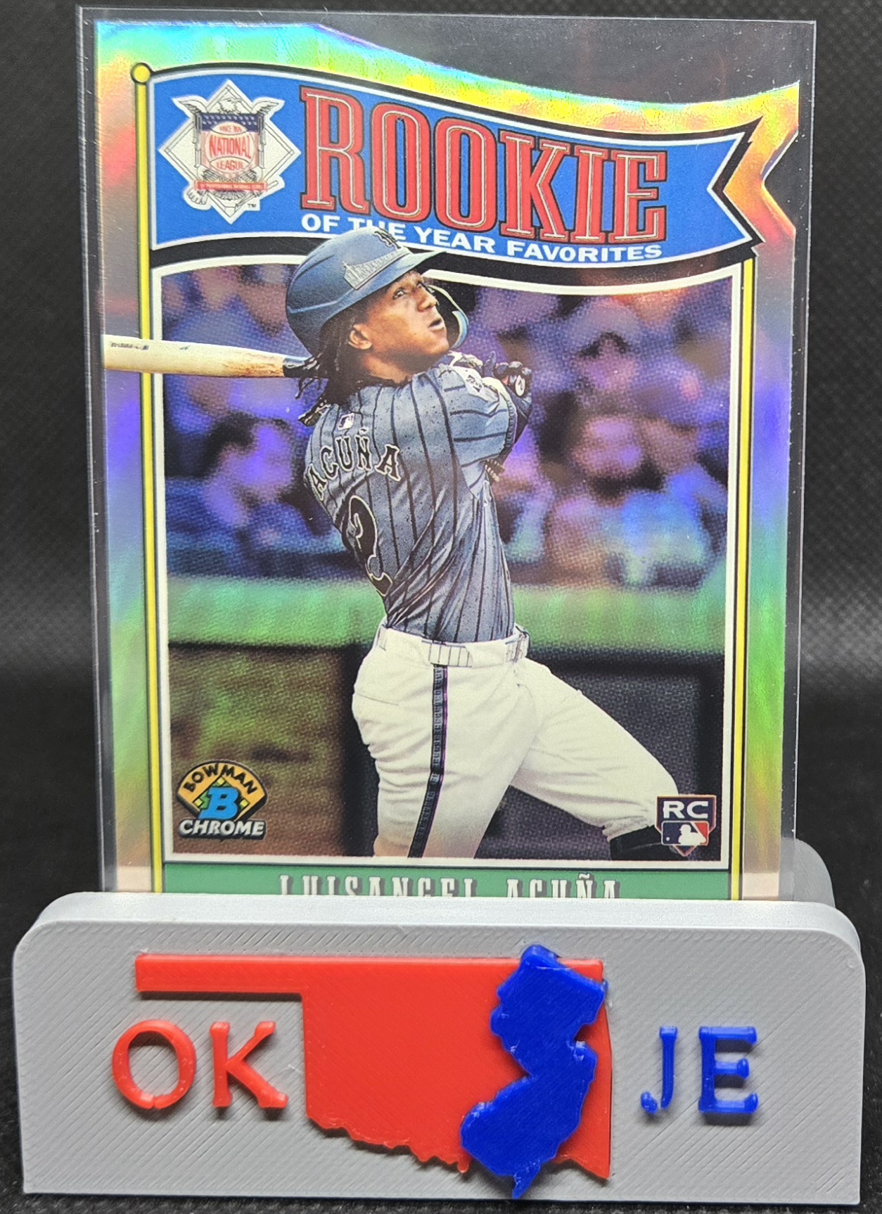 Luisangel Acuna 2025 Bowman Chrome Die Cut Rookie of the Year Favorites No ROY-4