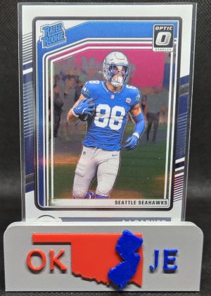 AJ Barner 2024 Optic Rated Rookie Base No 204