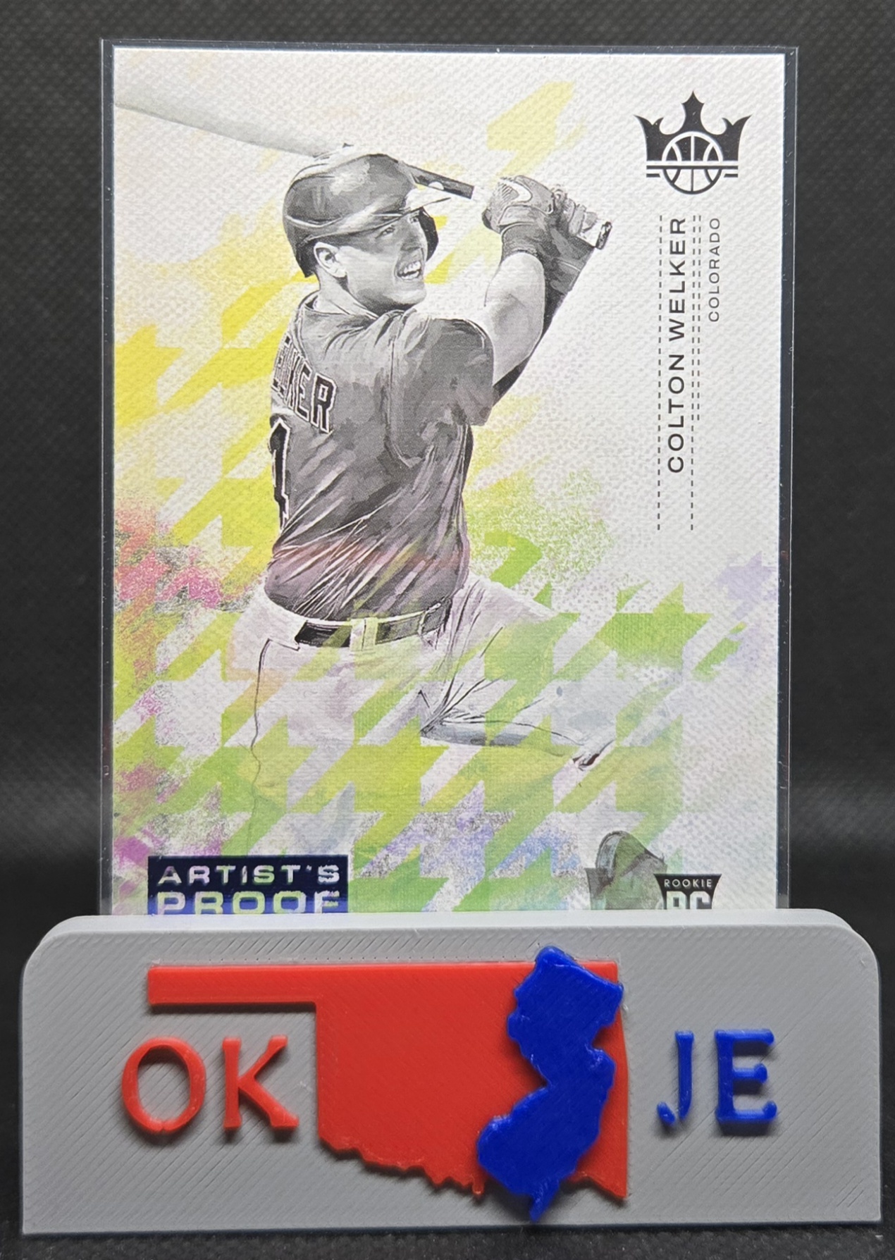 Colton Welker 2022 Diamond Kings Blue Artist's Proof Rookie No 164