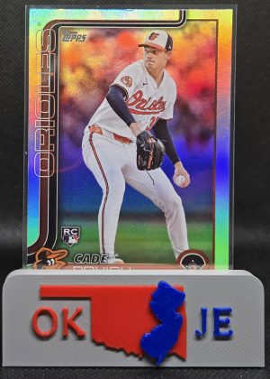 Cade Povich 2025 Series 1 Rookie Rainbow Foil No 25