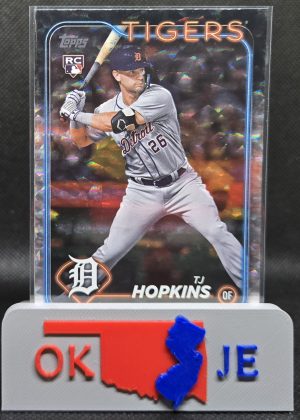 TJ Hopkins 2024 Update Silver Crackle Rookie No US311