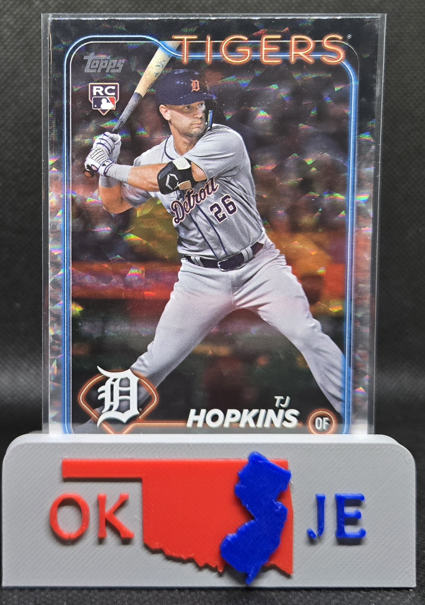 TJ Hopkins 2024 Update Silver Crackle Rookie No US311