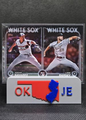 Edgar Navarro / Lane Ramsey 2024 Update Rookie Combos Silver Crackle No US128