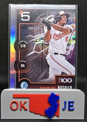 Samuel Basallo 2025 Bowman Chrome Top 100 Prospects No BTP-5