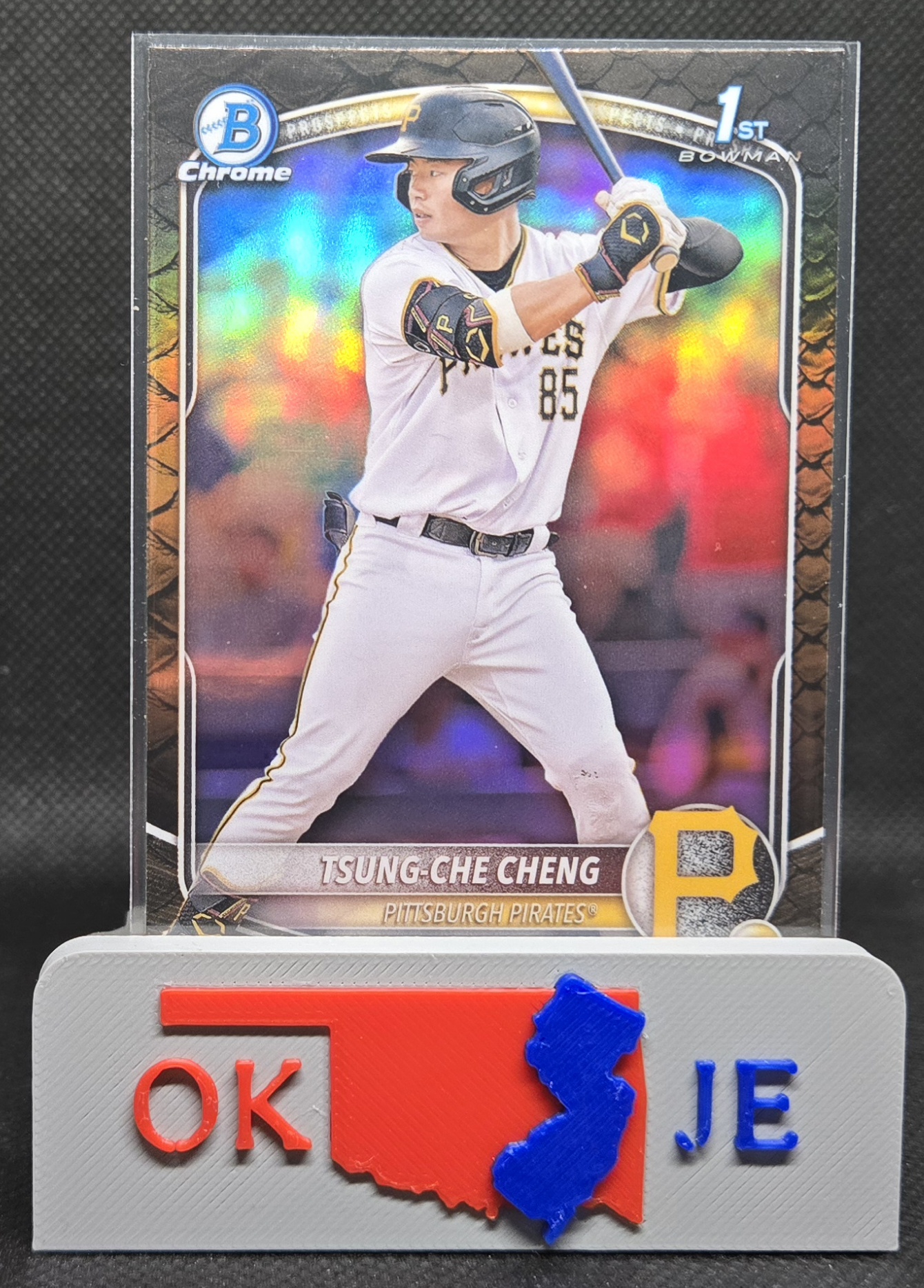 Tsung-Che Cheng 2025 Bowman Chrome 1st Bowman Rookie Reptilian No BCP-95