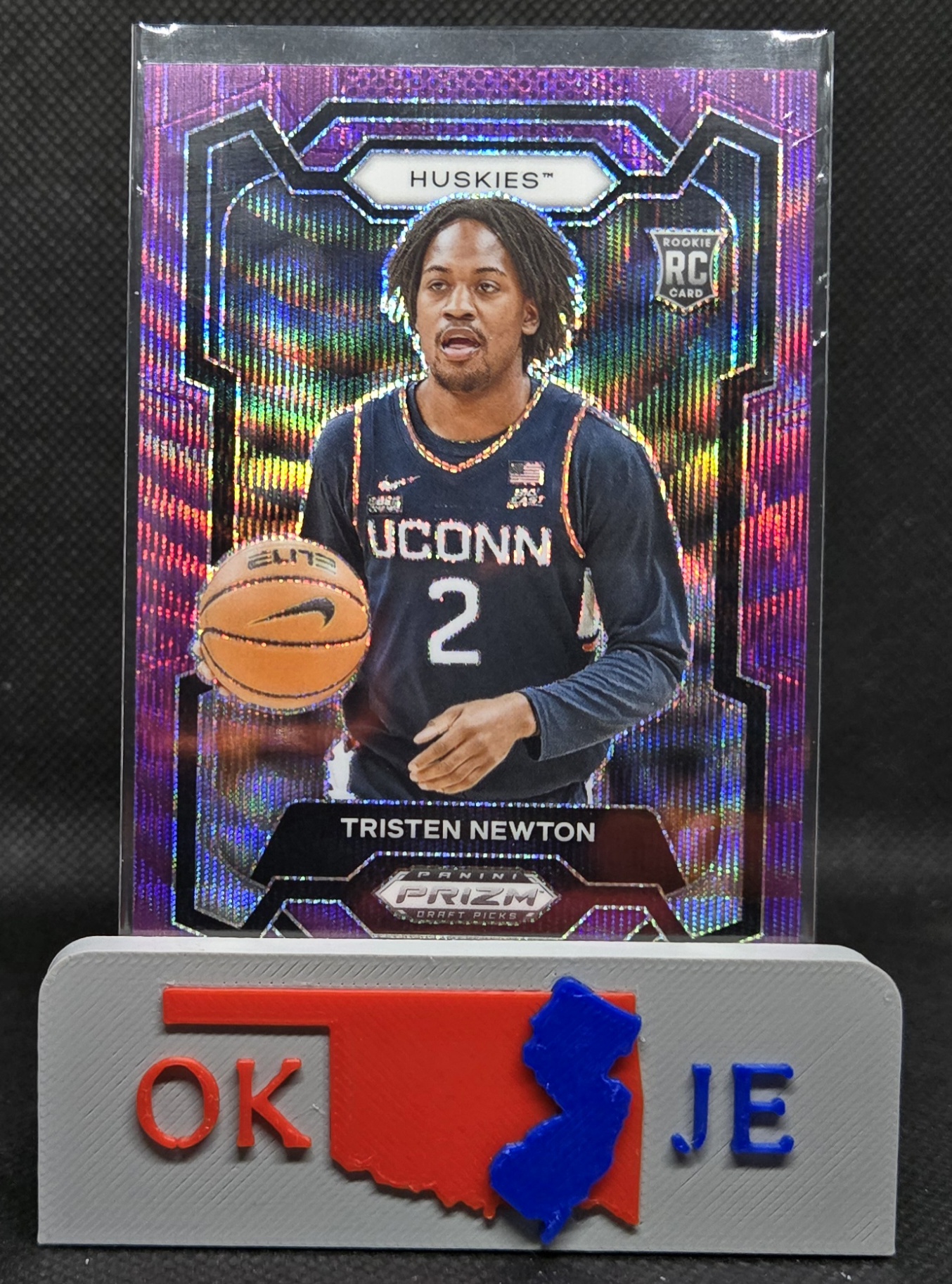 Tristen Newton 2024 Prizm Draft Picks Purple Wave Rookie No 51