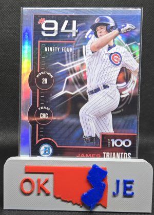 James Triantos 2025 Bowman Chrome Top 100 Prospects No BTP-94
