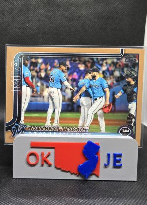 Miami Marlins 2025 Series 1 Gold Team Card /2025 No 340