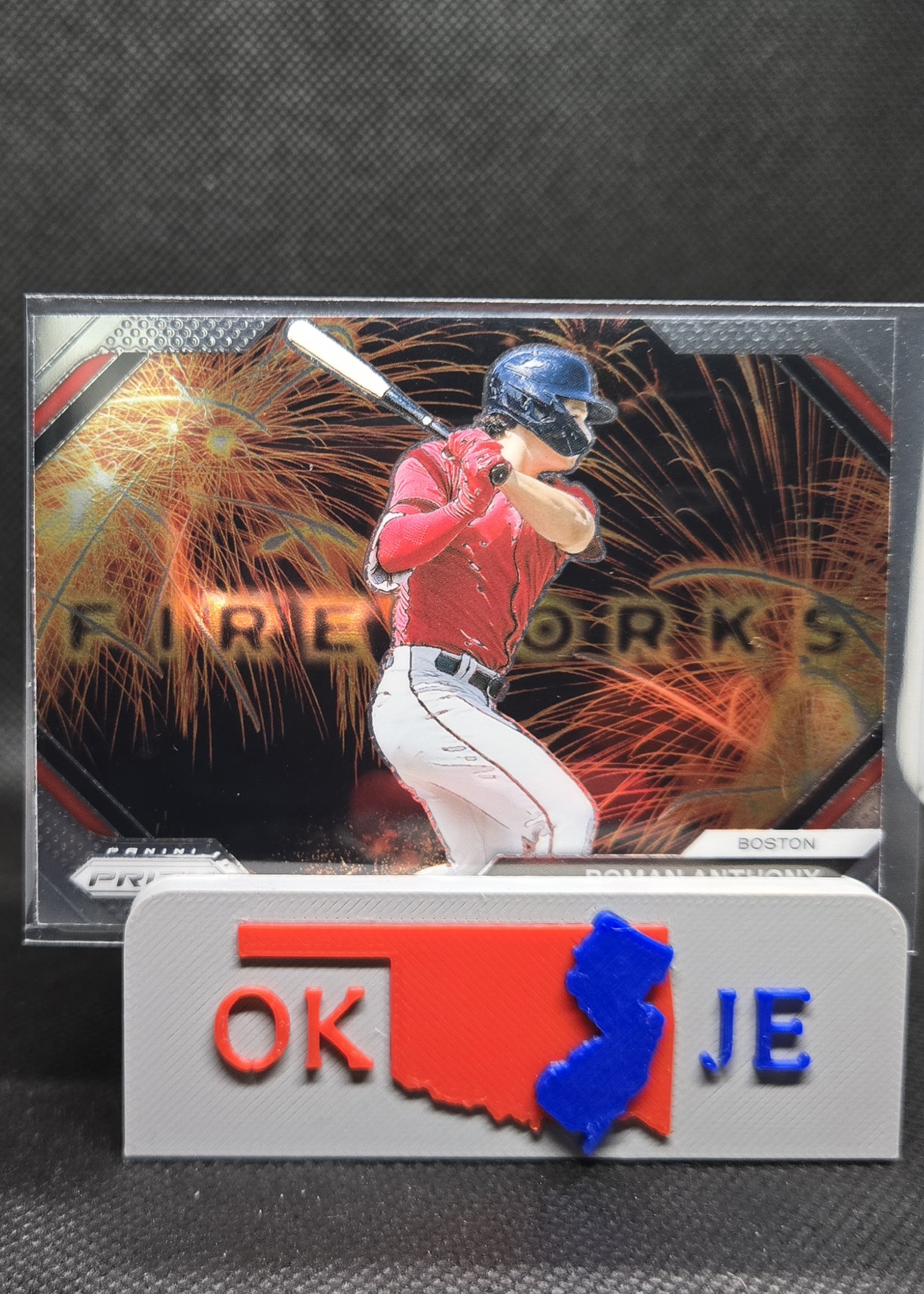 Roman Anthony 2024 Prizm Fireworks No 25