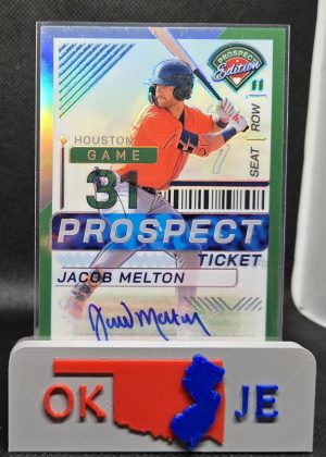 Jacob Melton 2024 Prospect Edition Green Holo Signature (Sticker Auto) No 146