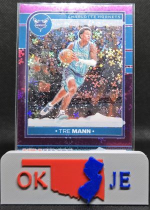 Tre Mann 2024-25 Hoops Winter Purple Prizm Premium No 171