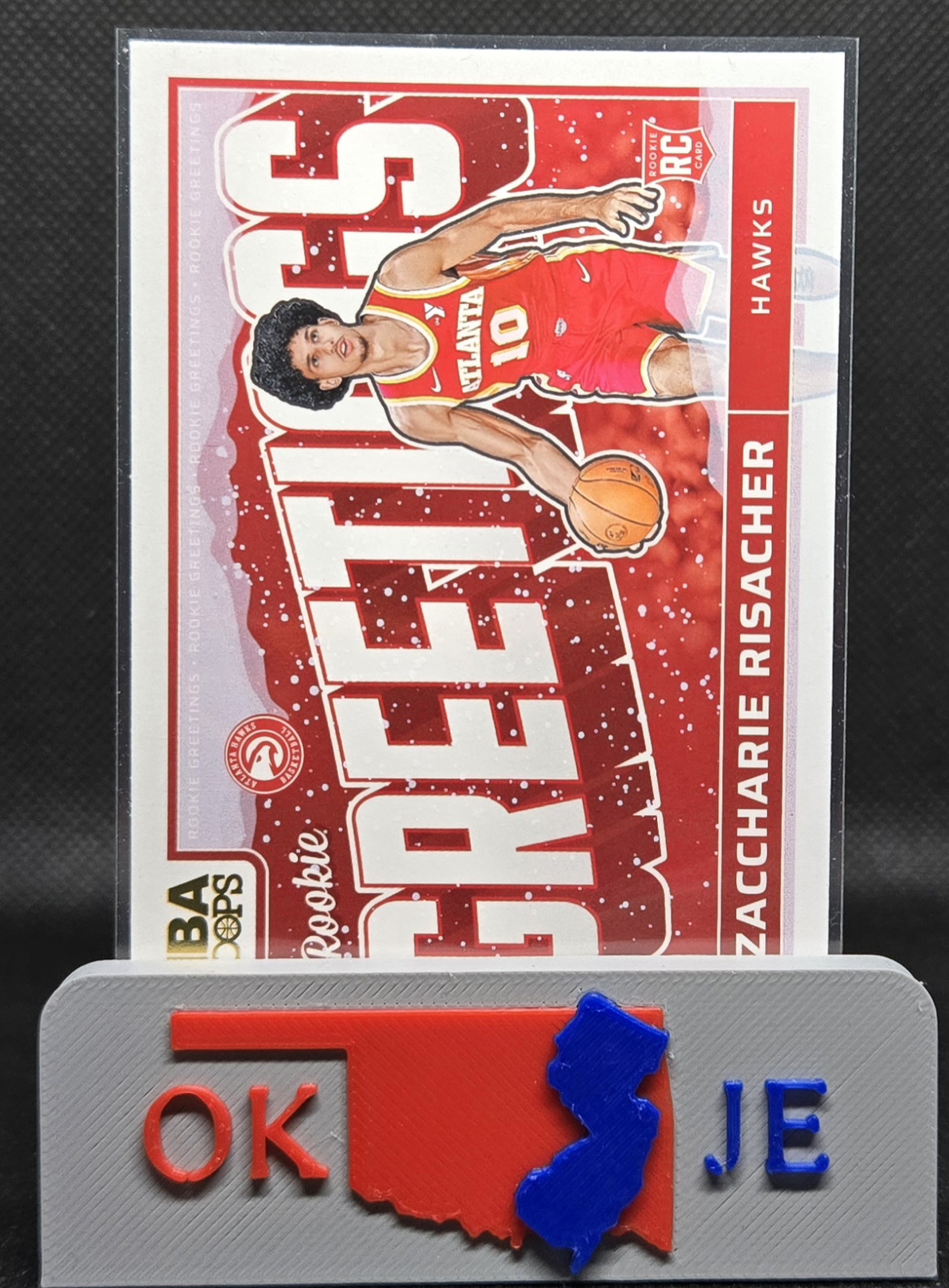 Zaccharie Risacher 2024-25 Hoops Rookie Greetings No 15