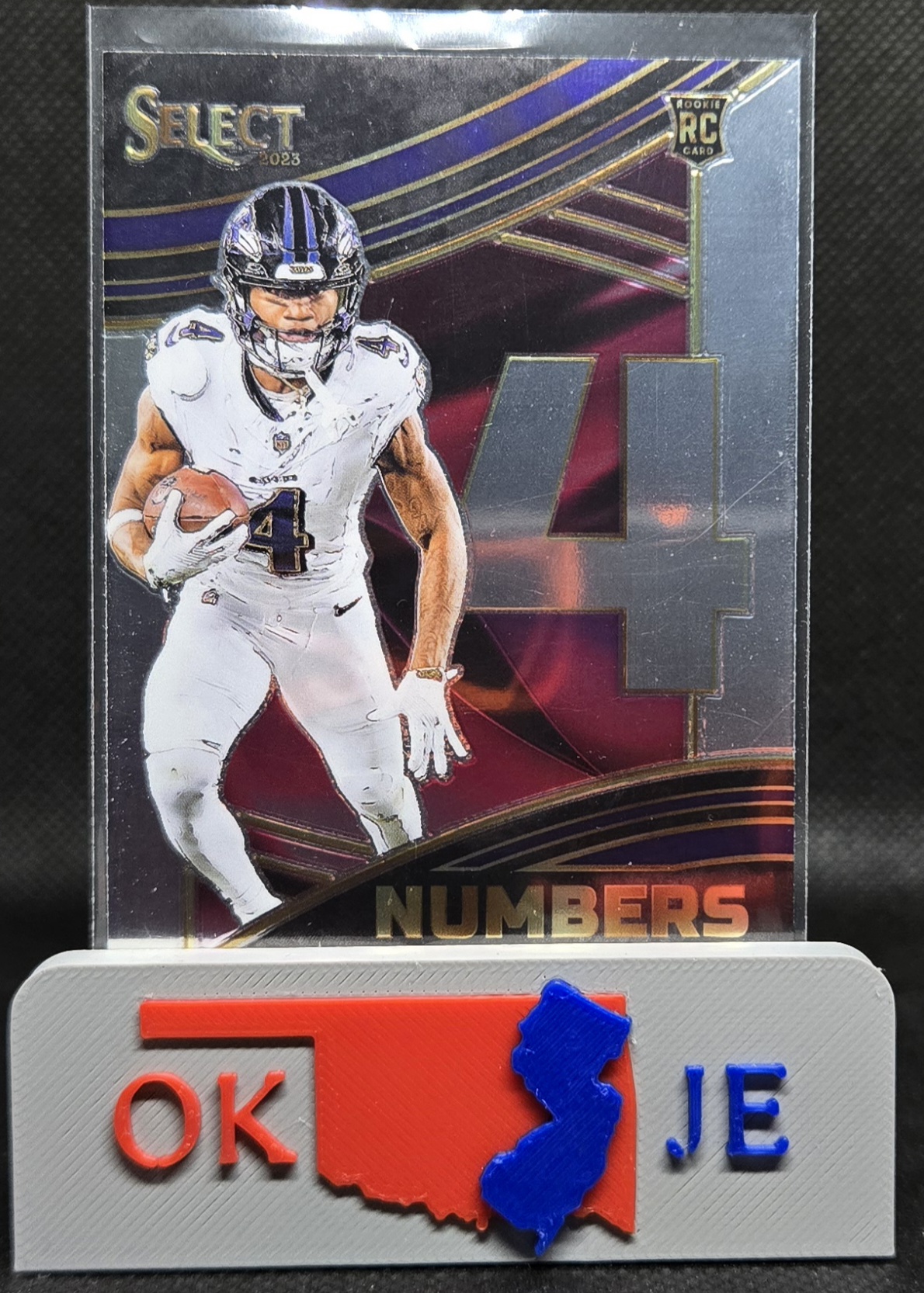 Zay Flowers 2023 Select Numbers Rookie No NMB-ZFL