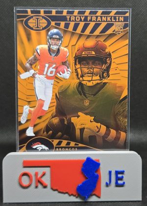 Troy Franklin 2024 Illusions Orange Rookie (Color Match) No 24