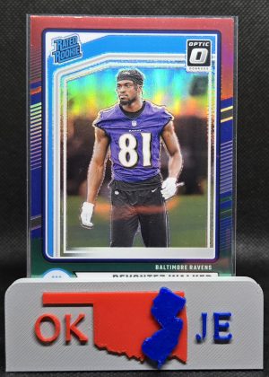 Devontez Walker 2024 Optic Red and Green Holo Rated Rookie No 345