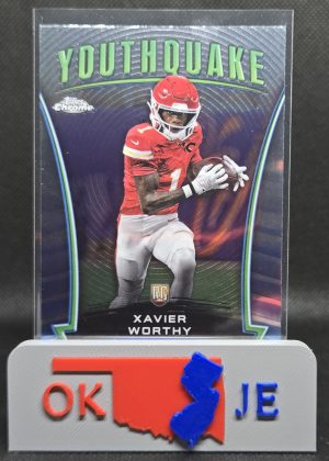 Xavier Worthy 2024 Chrome Youthquake Rookie No Y-18