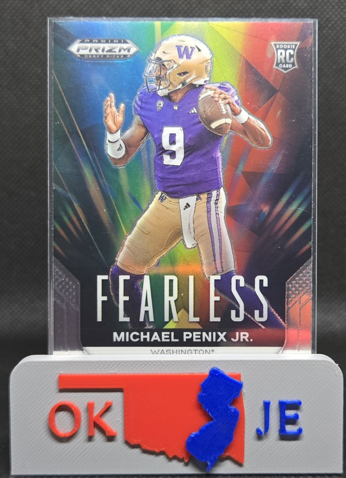 Michael Penix Jr 2024 Prizm Draft Picks Fearless Rookie No F-MPJ
