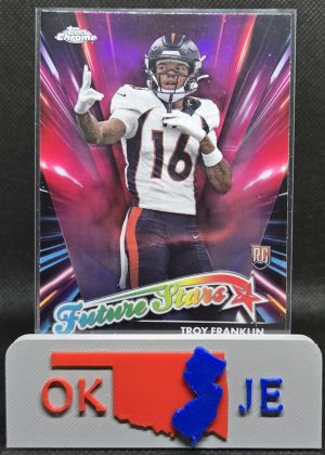 Troy Franklin 2024 Chrome Future Stars Rookie No FS-11