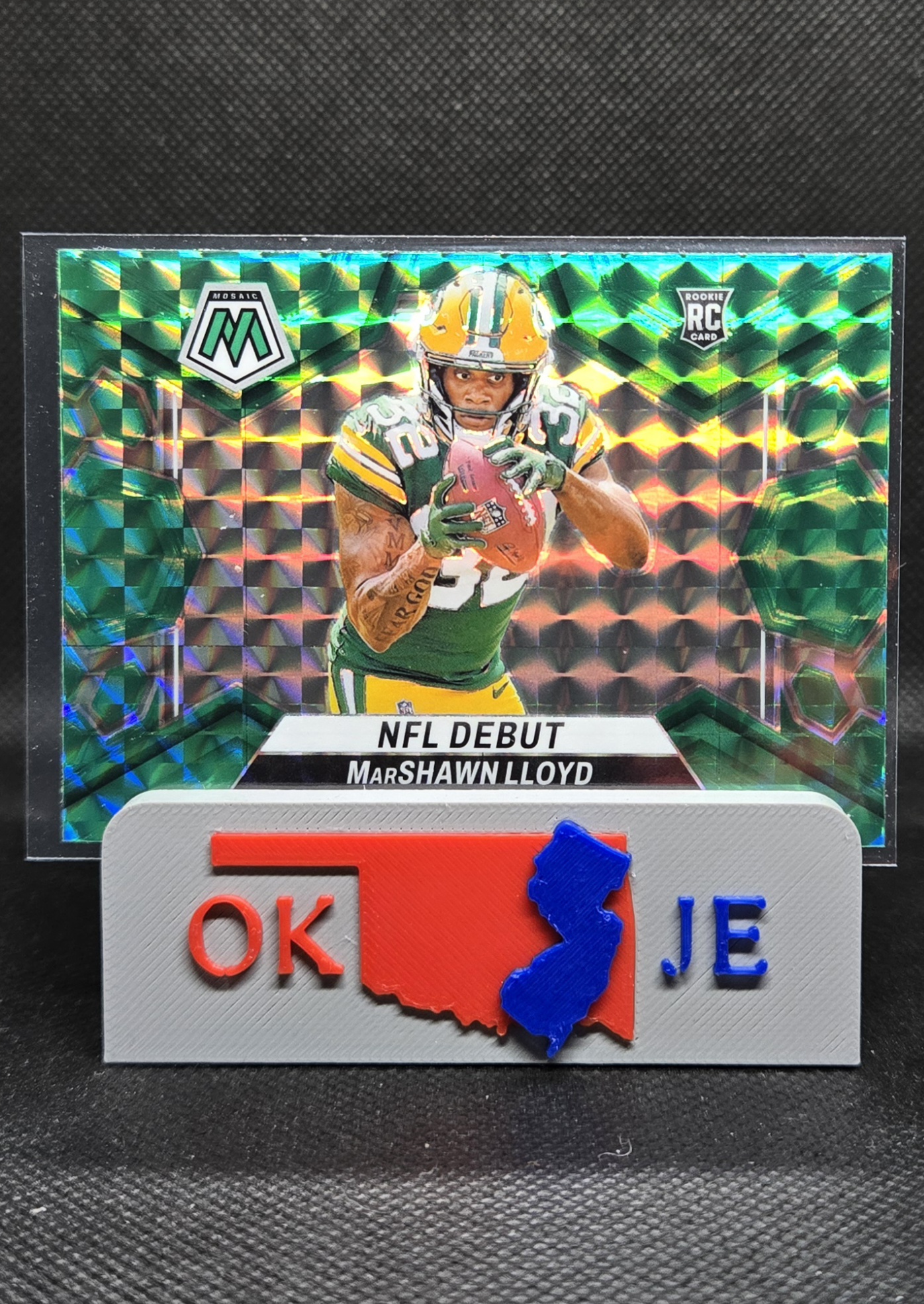 MarShawn Lloyd 2024 Mosaic Green Mosaic Rookie Debut (Color Match) No 279