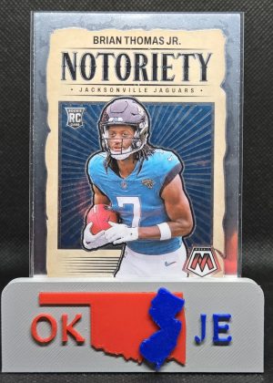 Brian Thomas Jr 2024 Mosaic Notoriety Rookie No 25