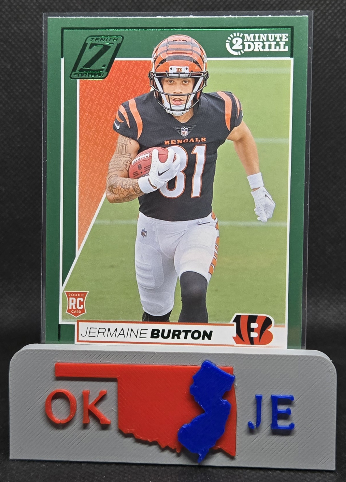 Jermaine Burton 2024 Zenith Two Minute Drill Rookie No 151