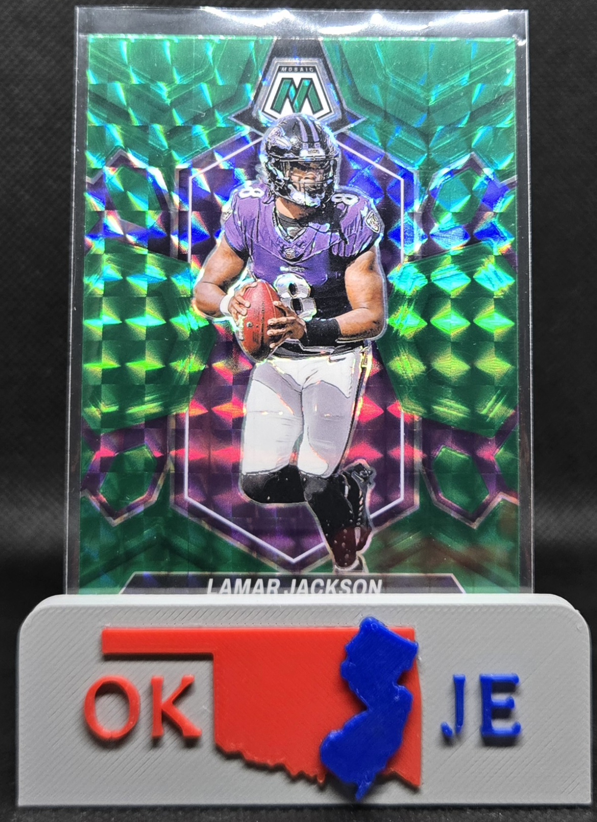 Lamar Jackson 2024 Mosaic Green Mosaic No 15