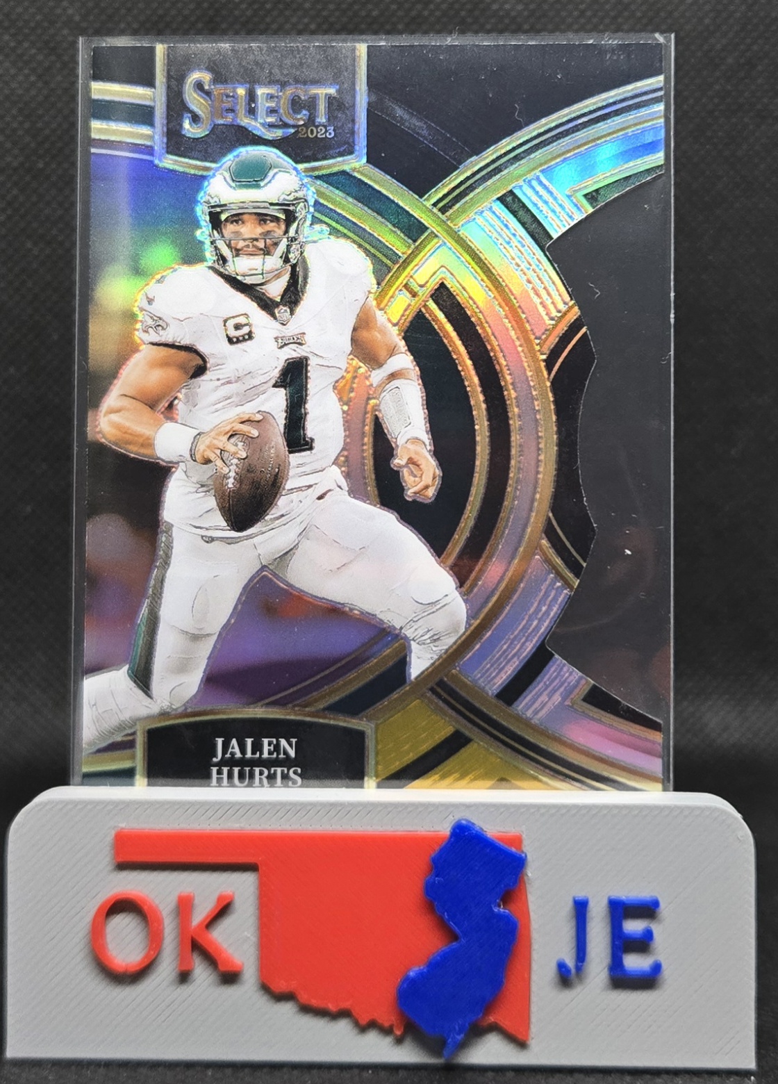 Jalen Hurts 2023 Select Black & Gold Premier Die Cut No 184