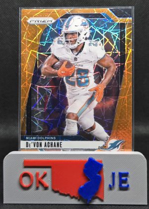 De'Von Achane 2024 Prizm Orange Lazer (Color Match) No 176