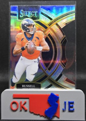 Russell Wilson 2023 Select Premier Silver Die Cut No 179