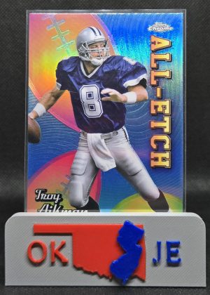 Troy Aikman 2024 Chrome All-Etch Refractor No CAE-TA
