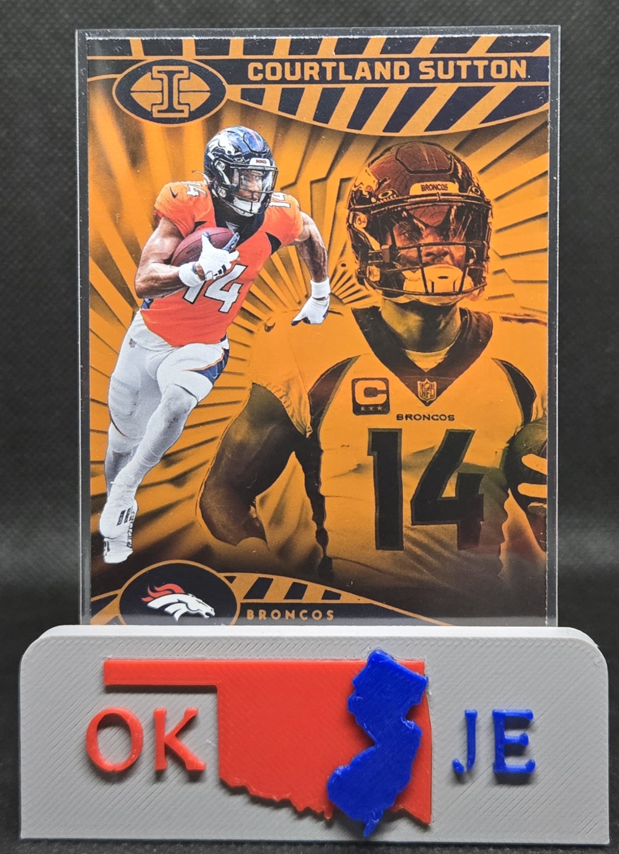 Courtland Sutton 2024 Illusions Orange (Color Match) No 23