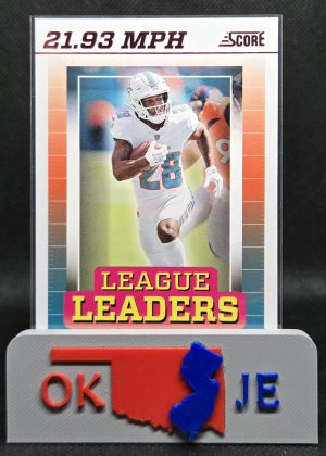 De'Von Achane 2024 Score League Leaders Red No LL-DAE