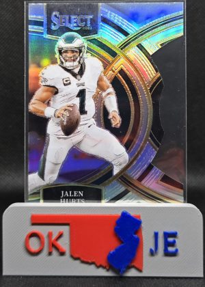 Jalen Hurts 2023 Select Premier Silver Die Cut No 184