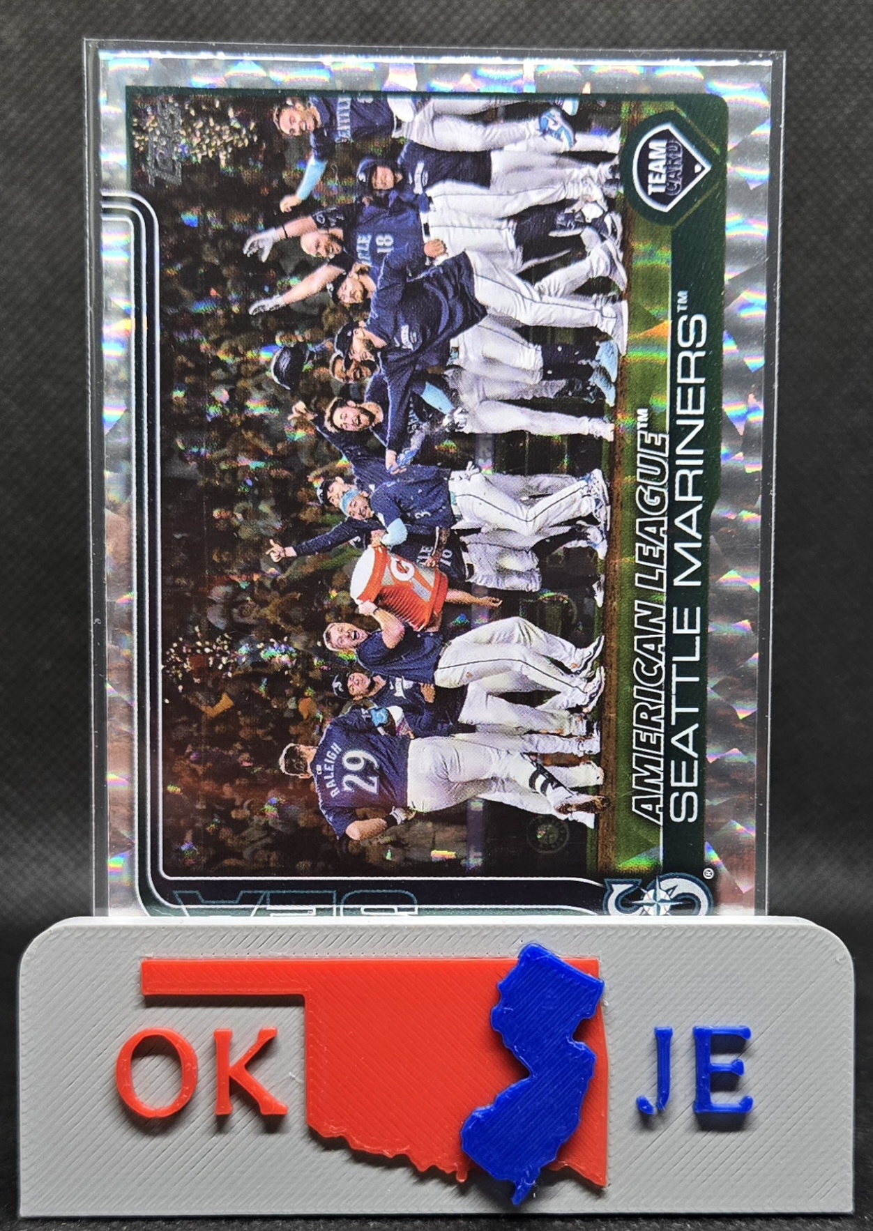 Seattle Mariners Team Card 2025 Series One Silver Crackle No 96