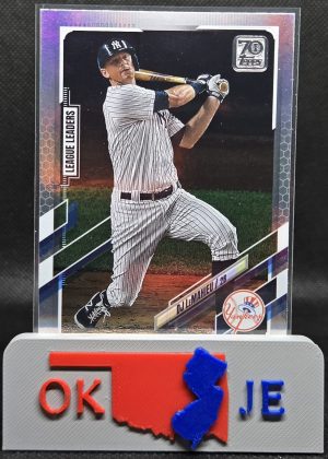 DJ LeMahieu 2021 Series One League Leaders (AVG) Rainbow Foil No 108