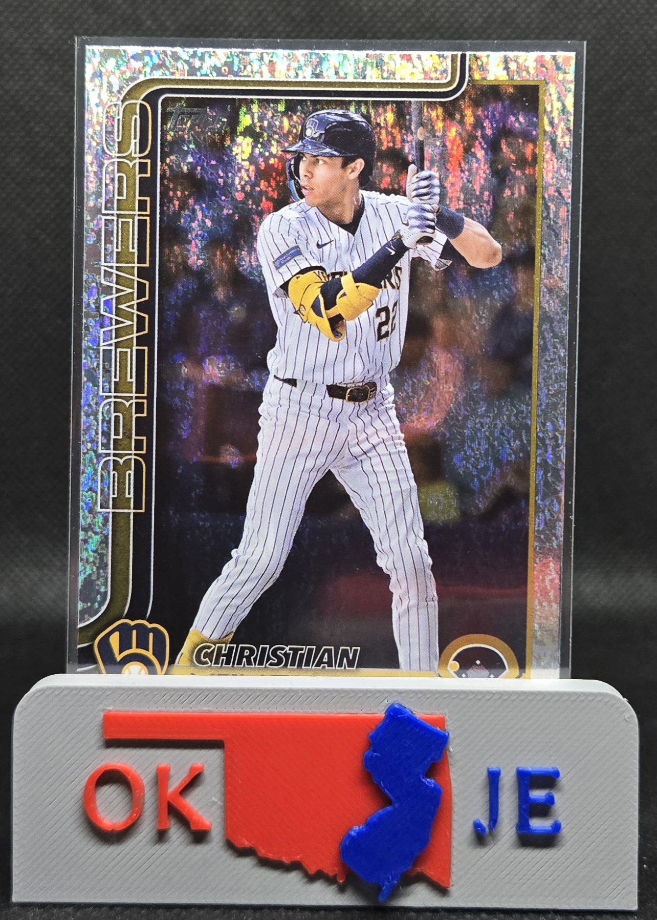 Christian Yelich 2025 Series One Silver Cracked No 49
