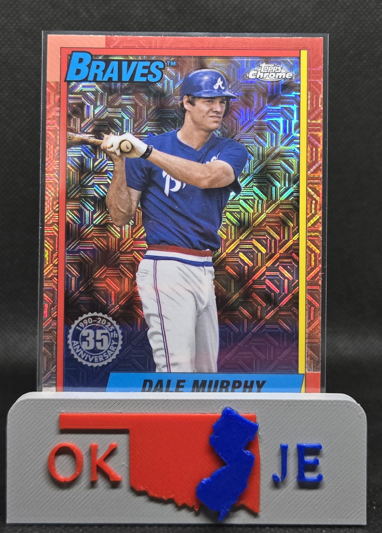 Dale Murphy 2025 Chrome 1990 Mojo Refractor No T90C-46