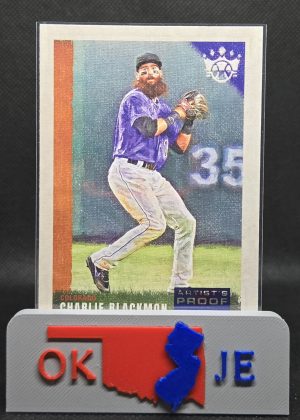 Charlie Blackmon 2022 Diamond Kings Artist's Proof Blue No 35