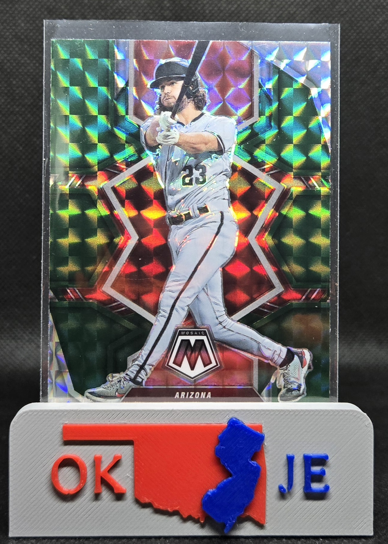 Zac Gallen 2022 Mosaic Green Prizm Mosaic No 124