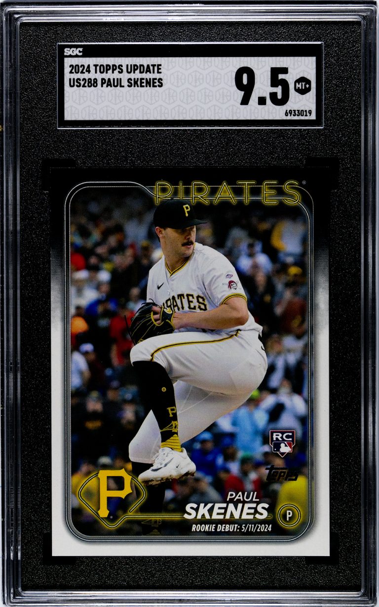 2024 topps update us288 paul skenes sgc grade 9pt5 auth 6933019 front