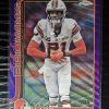 denzel ward 2025 topps chrome purple wave refractor #74 /75 (cleveland browns)