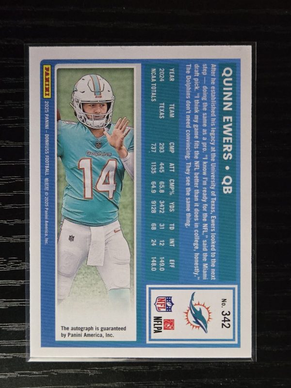 quinn ewers orange autograph back quinn ewers orange autograph back
